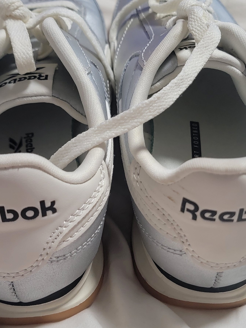 Reebok Women’s Silver Classic Lace-Up Sneakers - Picture 4 of 12